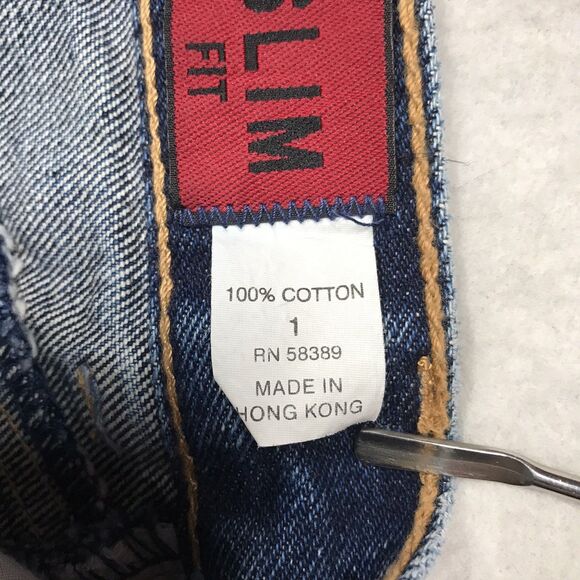 80s LAWMAN WESTERN Jean Women 1(24x34) Slim Fit Long Inseam Button Leg Vintage - Picture 14 of 16